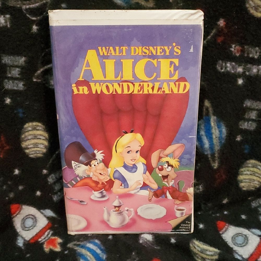 Alice in Wonderland VHS Tape With Case Not Tested